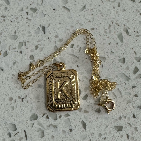 New Monogram Letter Necklace - Picture 3 of 4